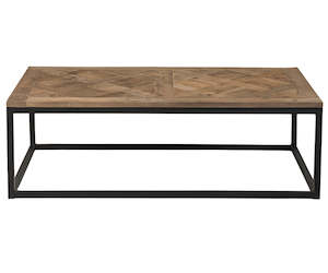 Parquet Top Coffee Table - Large