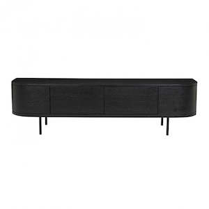 Orson Round Entertainment Unit - Black