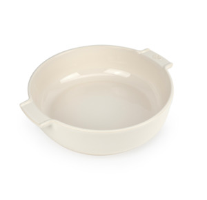 Bakeware: Ceramic Round Baking Dish Medium - Ecru