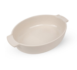 Bakeware: Ceramic Oval Baking Dish - Ecru