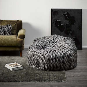 Bean Bags: Fur Bean Bag - Guinea Fowl