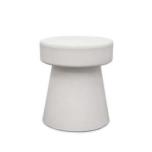 Best Selling Collection: Mushroom Outdoor Stool/Side Table - Chalk