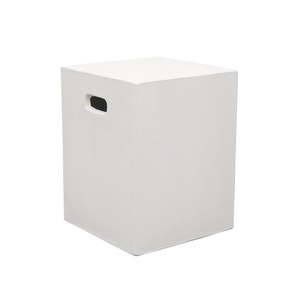 Best Selling Collection: Square Outdoor Stool/Side Table - Chalk