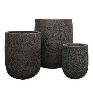 Kandara Outdoor Planter - Granite Lava Finish (3 Sizes)