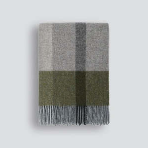 Brunswick Wool Throw - Olive