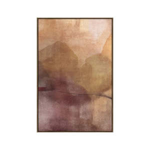 Hand Textured & Framed Canvas Art - Viola