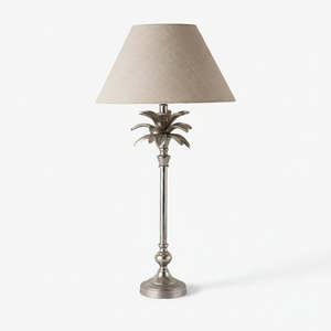 Palm Tree Table Lamp - Nickel