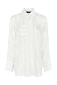 New Arrivals: Amaranth Zanne Shirt | White Stripe