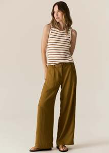 Pol: Faire Belted Pant | Khaki
