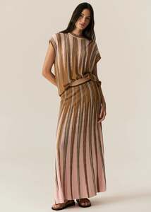 Pol: Tedd Knit Tee | Ginger/Pink