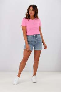 Cheryls Favourites: Shine On Label Reggie Denim Patch Pocket Shorts