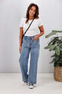 Wakee Lizzy Jean Washed Blue