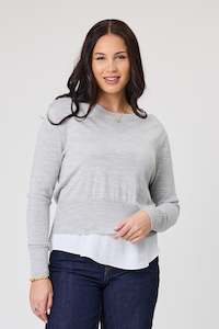 Alpine By Shine On: Alpine by Shine On Toronto Layering Crew Grey Marl