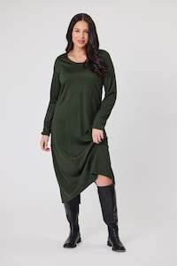 Alpine By Shine On: Alpine by Shine On Riviera Merino Cocoon Dress Olive