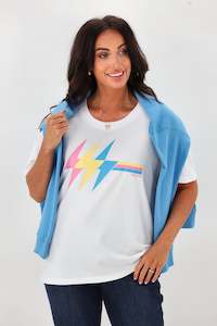 Rebel Club High Voltage Tee White