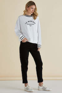 Betty Basics Sale: Betty Basics Harlow Denim Jogger Black With Lurex