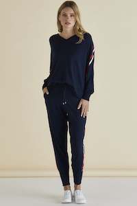 Betty Basics Sale: Betty Basics Aida Knit Pant Navy