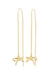 Pilgrim Lysandra Recycled Chain Earrings Gold