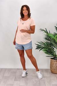Kim Combo: AS Colour Mali Tee Pale Pink