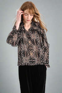 Molly Bracken: Molly Bracken Woven Blouse Black Hortense