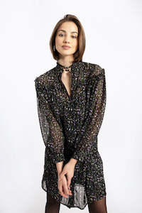 Molly Bracken: Molly Bracken Woven L/S Dress Black Elise