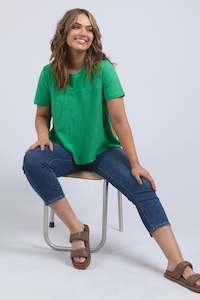 Elm Melrose Top Spring Green