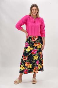 All Bottoms: Sunday Boho St Tropez Floral Skirt Navy