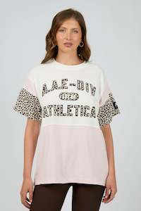 All About Eve Nico Panel Relaxed Tee Vintage White
