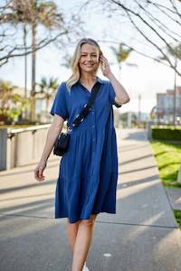 Top 20 Collection: Shine On Essentials Shirt Dress Navy