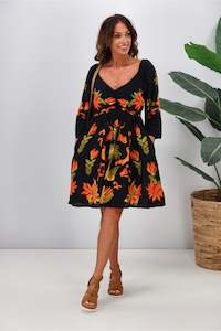 Joop Gypsy: Joop & Gypsy Macarena Spritz Mini Dress Multi