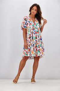 Salty Bright: Salty Bright Daisy Mini Dress Multi