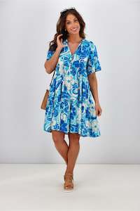 Salty Bright: Salty Bright Harper Mini Dress Blue