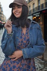 Sale Dresses: Gloss The Label Amilie Button Front Midi Dress Chocolate Floral