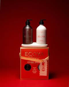 Ecoya Guava & Lychee Sorbet Bathroom Gift Set