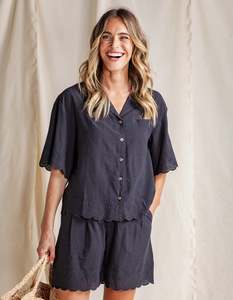 Foxwood Madeline Shirt Black