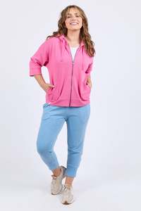 Vickis Favourites: Elm Beachy Zip Hoodie Aurora Pink