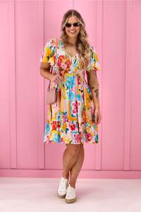 Sunday Boho Quinn Mini Dress Print