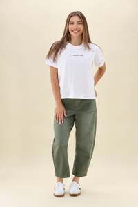 Wakee Barrel Jean Khaki
