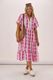 Gloss The Label Pinnacle Whimsical Dress Pink Check