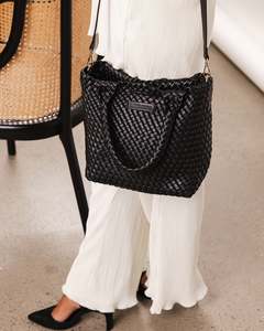 Louenhide: Louenhide Baby Cruiser Woven Tote Black