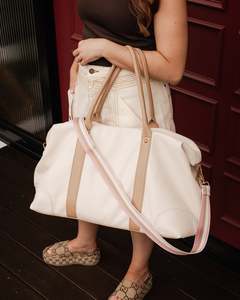 Louenhide Alexis Weekender Travel Bag Vanilla