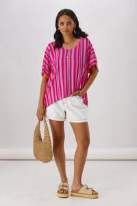 Sale: Gloss The Label Hazel Top Stripe