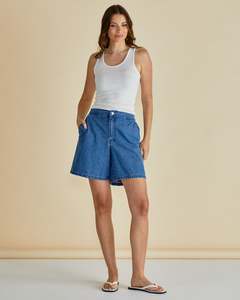 Betty Basics Sale: Betty Basics Breeze Relaxed Denim Shorts