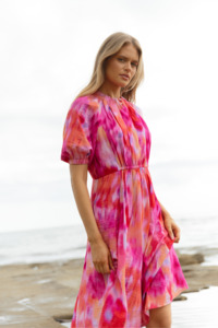 Betty Basics Emery Dress Floral Abstract Print