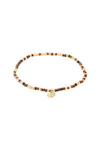 Pilgrim Indie Bracelet Gold Plated Brown