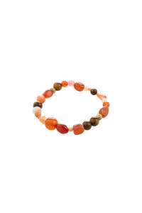 Pilgrim Iris Bracelet Red/ Multi Gold Plated