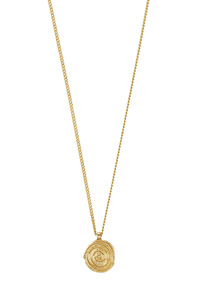 Pilgrim Air Coin Necklace Gold Plated