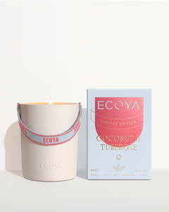 Ecoya Ceramic Candle Coconut & Tuberose 400g