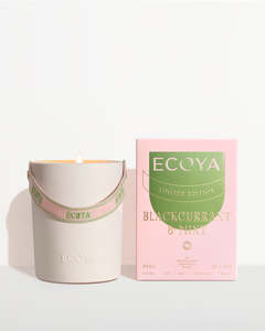 Ecoya: Ecoya Ceramic Candle Blackcurrant & Mint 400g