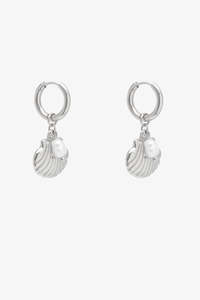 Antler Coastal Charm Earring Silver